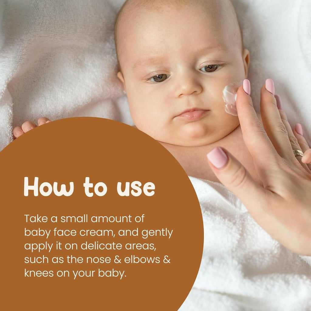 Mother Sparsh Milky Soft Baby Face Cream With Coconut Oil, Milk Protein & Vitamin B5, Non Sticky Baby Cream Prevents Dryness