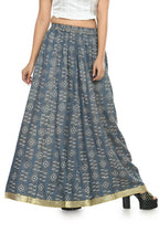 Mominos Fashion Moeza Cotton Grey Printed Lehenga (Lancha) | Grab2Buy
