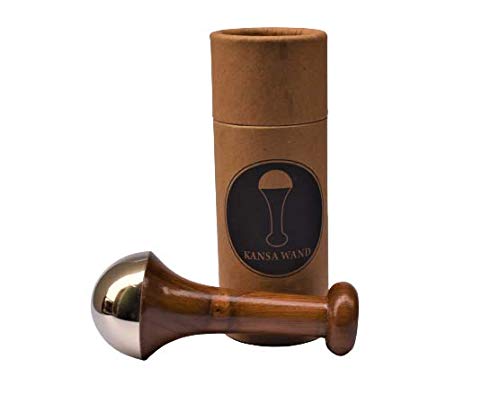 Goods Health Shop Kansa Wand Face Bronze Foot Massager With Wooden Handle For Detoxification And Deep Relaxation | Grab2Buy