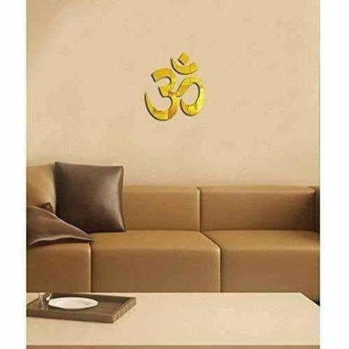 Gold Color - OM 3D Acrylic Mirror Wall Stickers | Grab2Buy