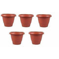 RED Color Plastic Pot (Terracotta) Pack Of 5 | Grab2Buy