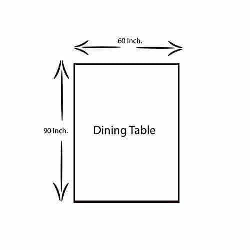 Transparent With Golden Lace 6 Seater Dinning Table Cover | Grab2Buy