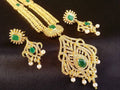 AD Emeralds Bridal Long Necklace Set | Grab2Buy