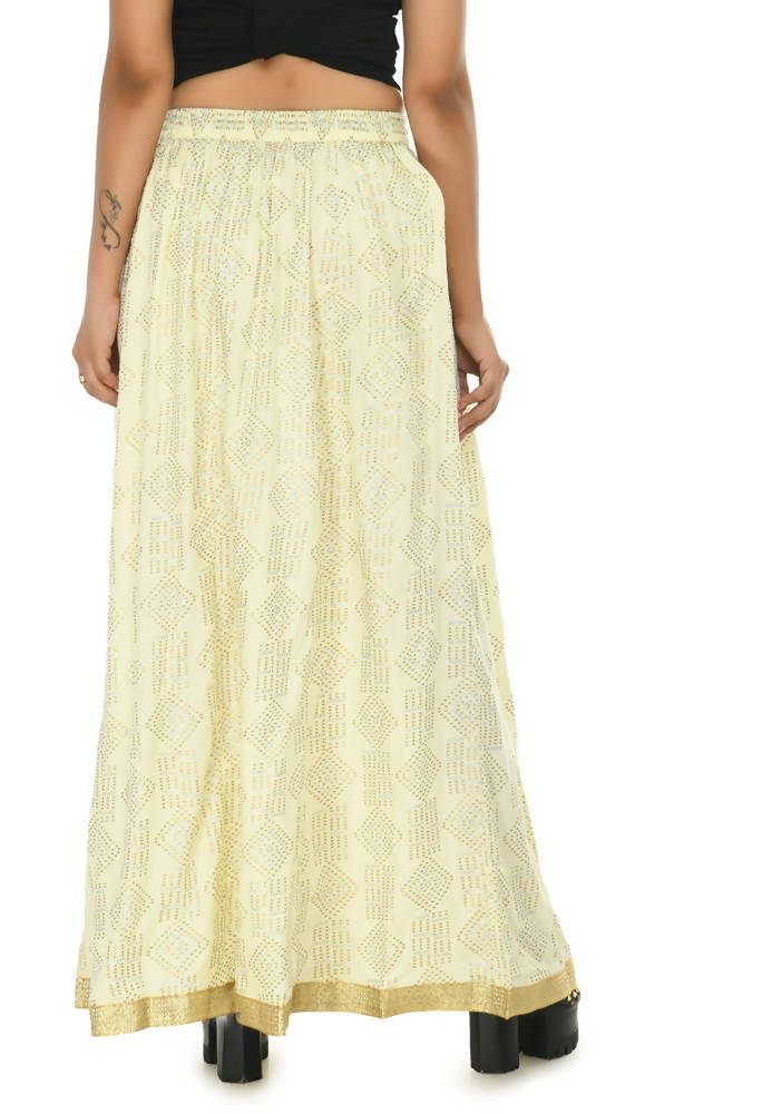Mominos Fashion Moeza Cotton Off White Printed Lehenga (Lancha) | Grab2Buy