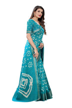 Vamika Rama Green Linen Zari Border Saree | Grab2Buy
