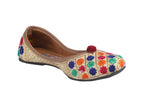 Tiny Bugs Girls Ethnic Floral Embroidered Juttis - Multi | Grab2Buy