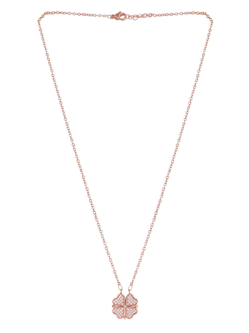 VOJ Women Gold Color stainless steel Necklace and Chains