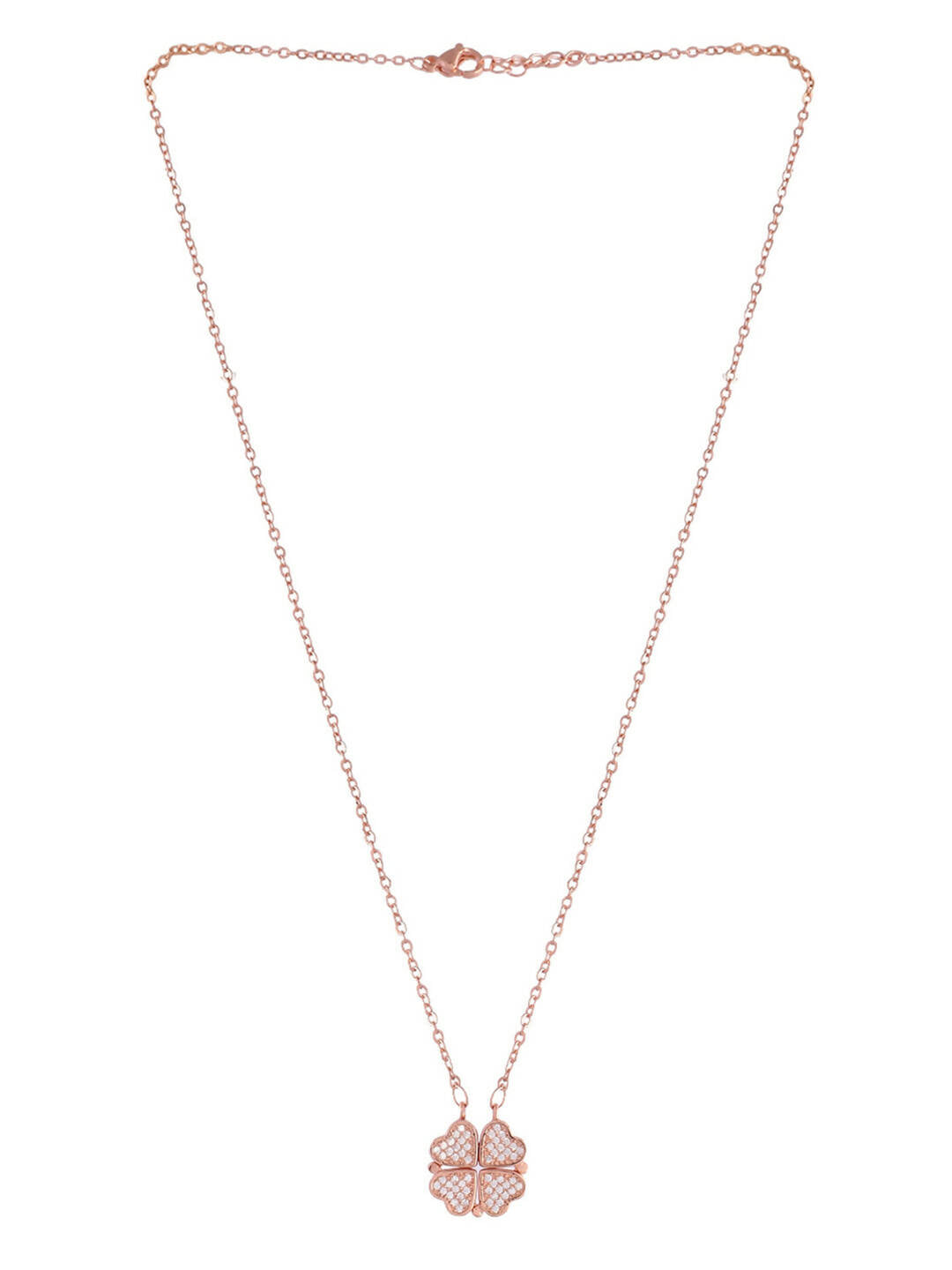 VOJ Women Gold Color stainless steel Necklace and Chains