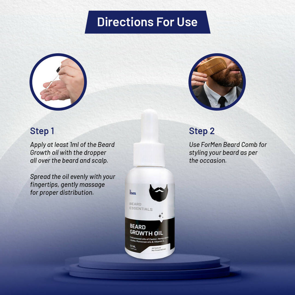 ForMen Beard Growth Oil with Anti-Itch and Anti-Dandruff | Grab2Buy