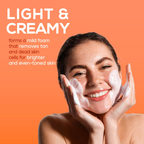 Joy De Tan Papaya Face Wash For Dark Spots Tan & Dead Skin Removal