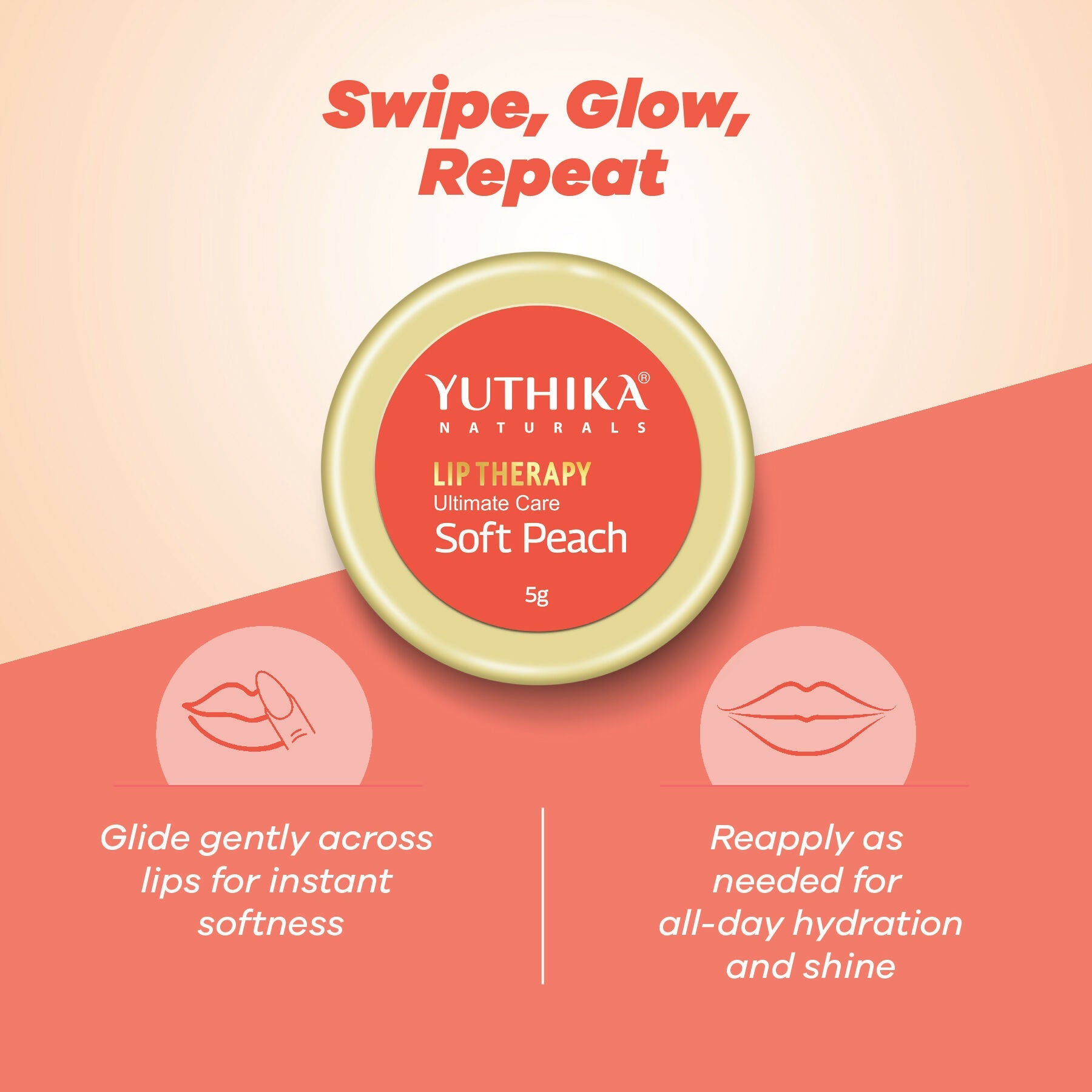Yuthika Moisturizing Lip Balm – Soft Peach | Grab2Buy