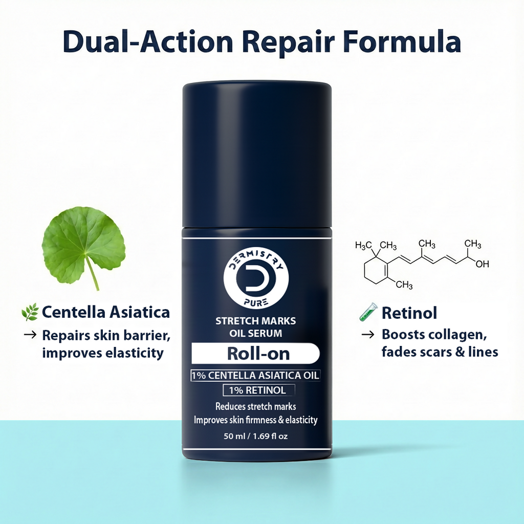 Dermistry Stretch Marks Scar Removal Roll On Oil Serum | Grab2Buy