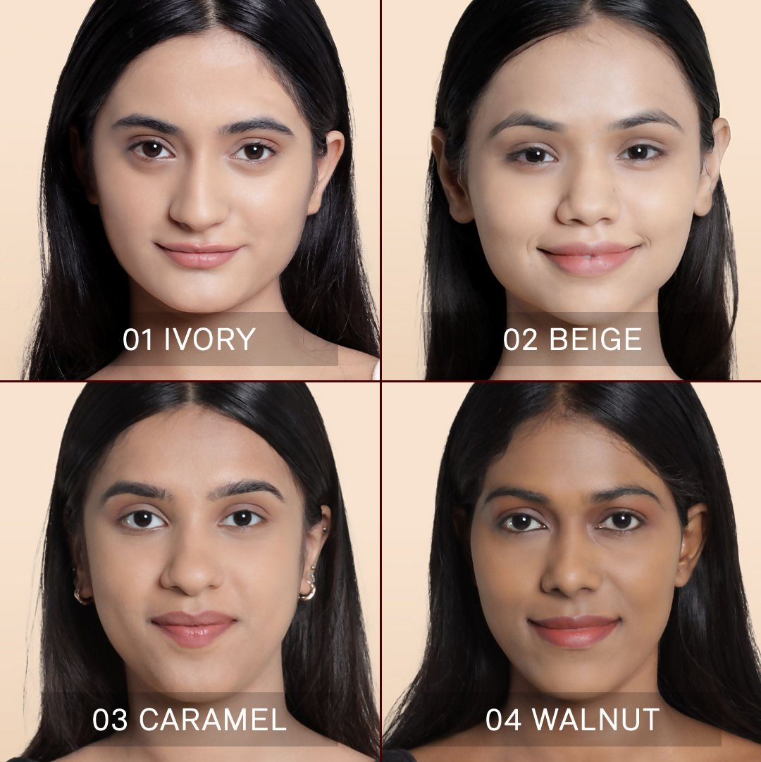 Flicka Cosmetics Tomato Moisturizing Lightweight & Long Lasting Liquid Foundation Walnut 04 | Grab2Buy