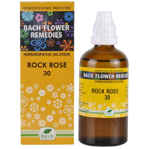 New Life Homeopathy Bach Flower Remedies Rock Rose Dilution | Grab2Buy