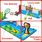 Smartivity Tabletop Tennis Game Kit For Kids 6 To 12, 2-Player Stem Toy With Mechanical Rackets & Scoreboard | Grab2Buy