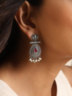 trueBrowns Silver Pearl Bead Earrings | Grab2Buy