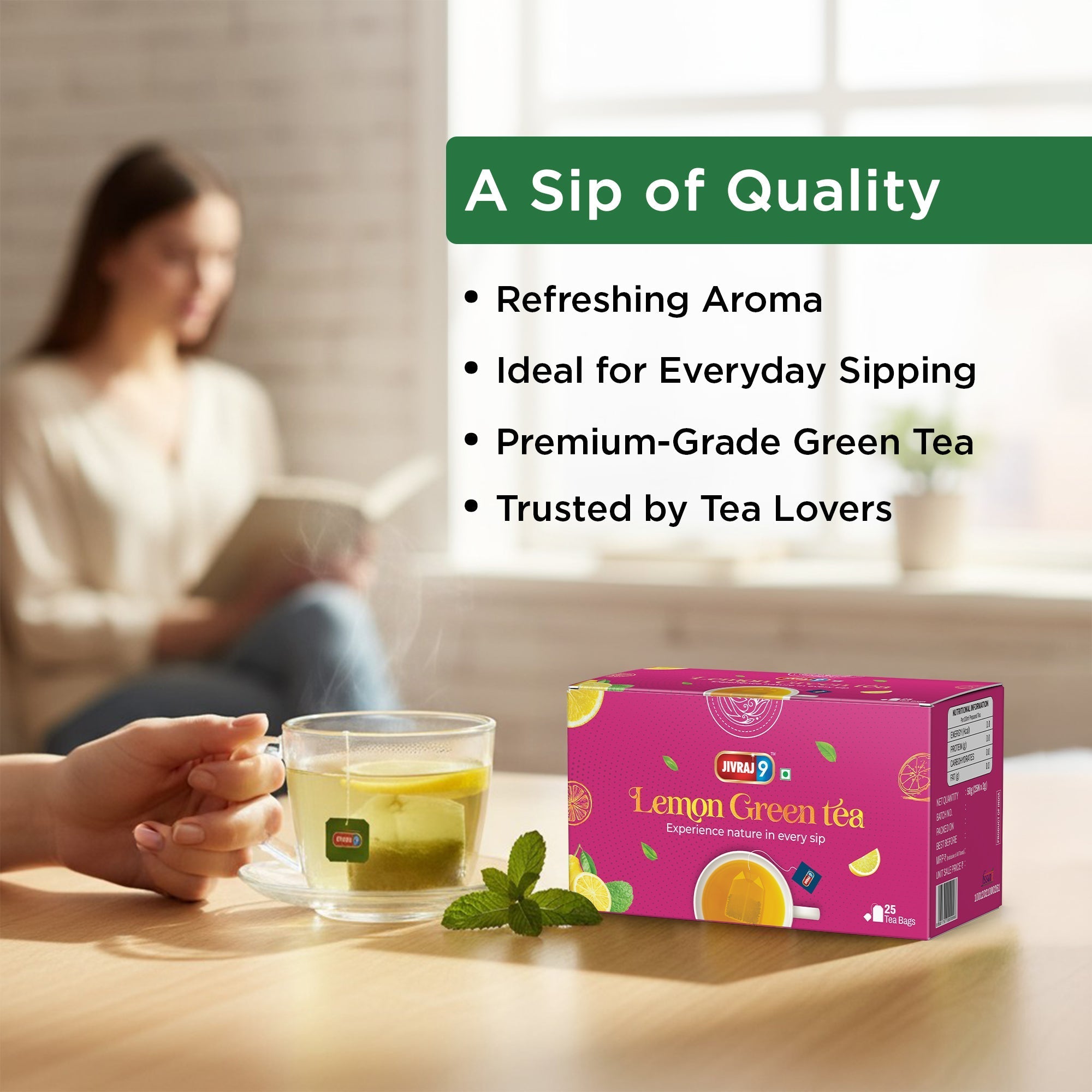 jivraj9 Tea Lemon Green Tea | Grab2Buy