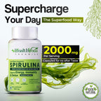 Health Veda Organics Spirulina Capsules