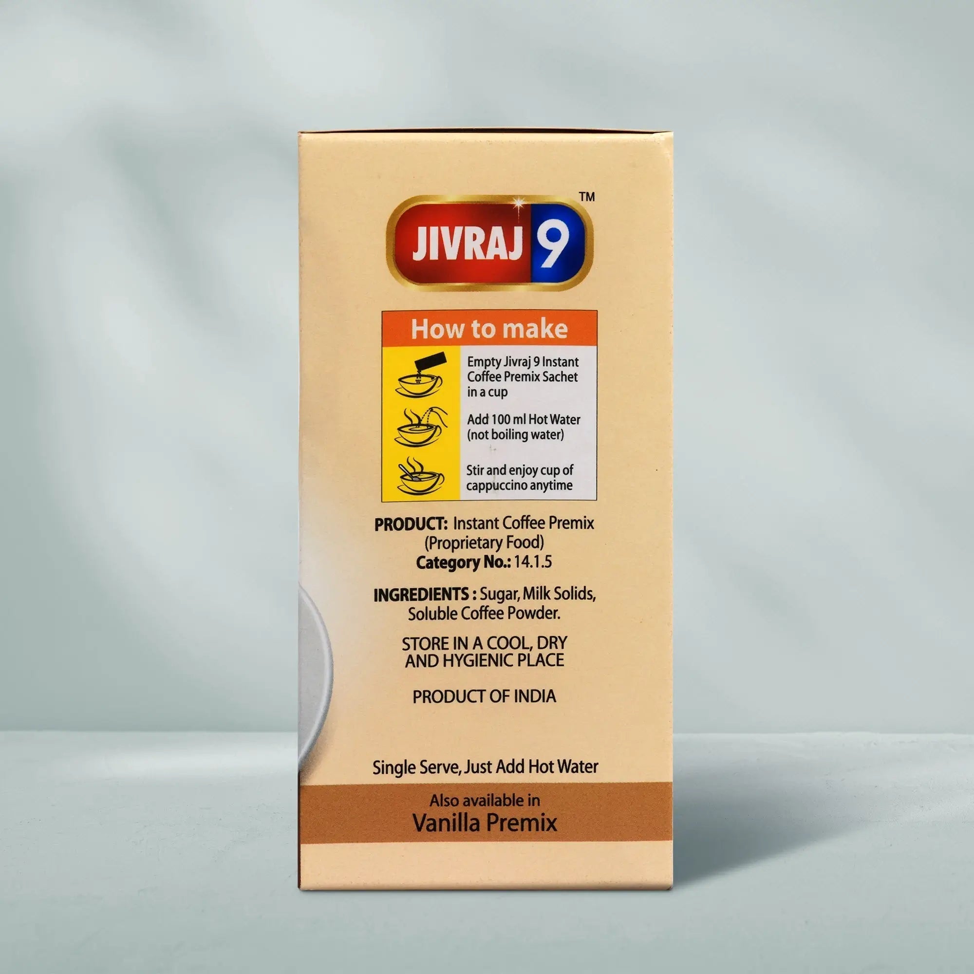 jivraj9 Tea Cappuccino Premix Coffee Box