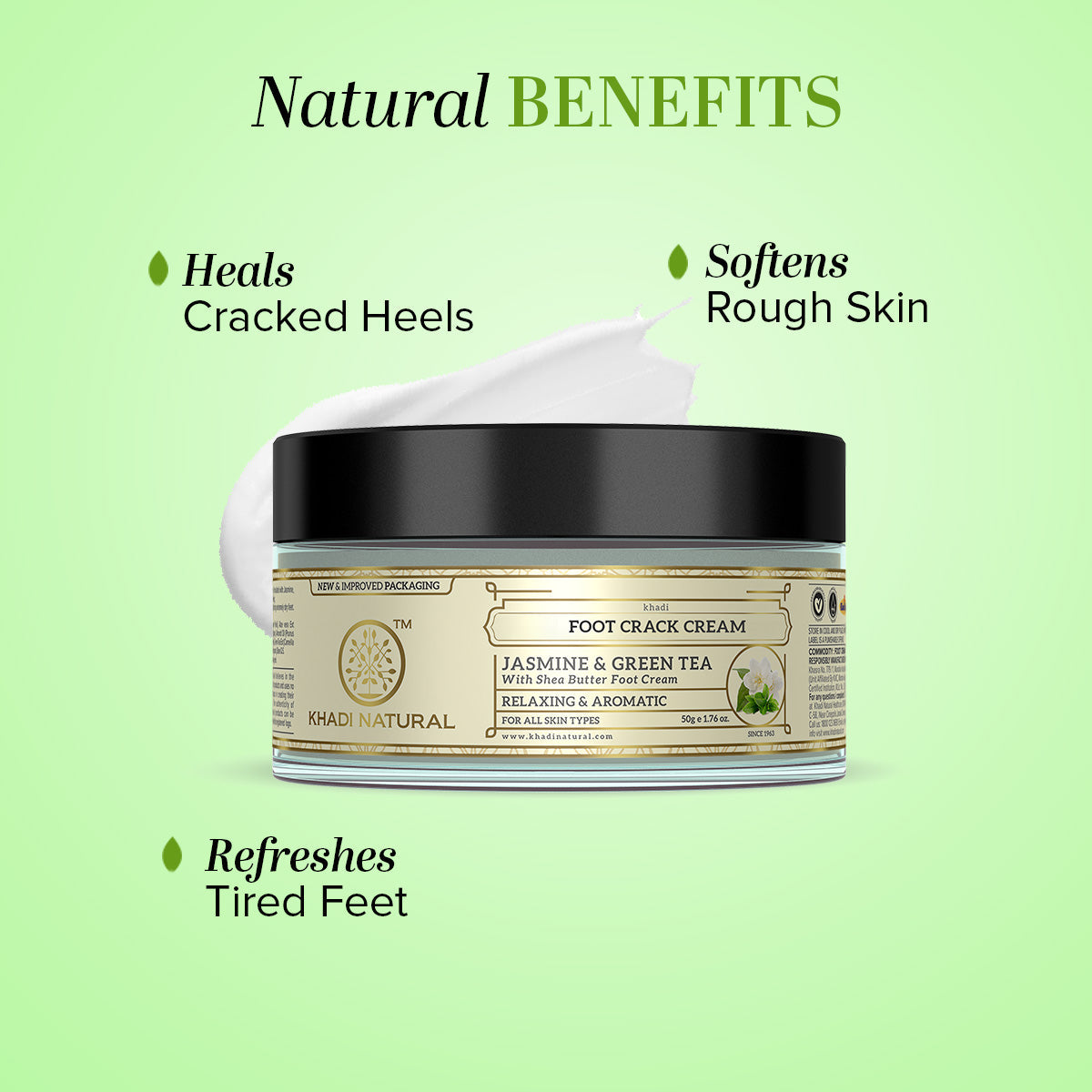 Khadi Natural Jasmine & Green Tea Foot Crack Cream