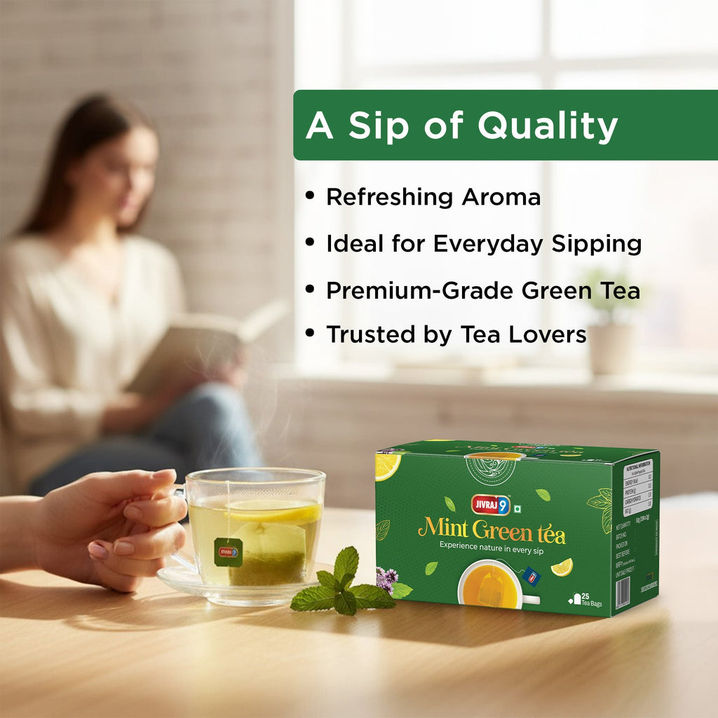 jivraj9 Tea Mint Green Tea | Grab2Buy