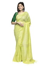 Mominos Fashion Light Parrot Green Color Bhagalpuri Saree | Grab2Buy