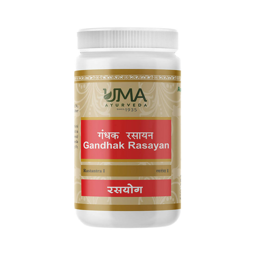Uma Ayurveda Gandhak Rasayan Tablets