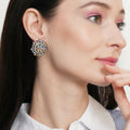 Blush Flower Stone Studs- Ruby Raang | Grab2Buy