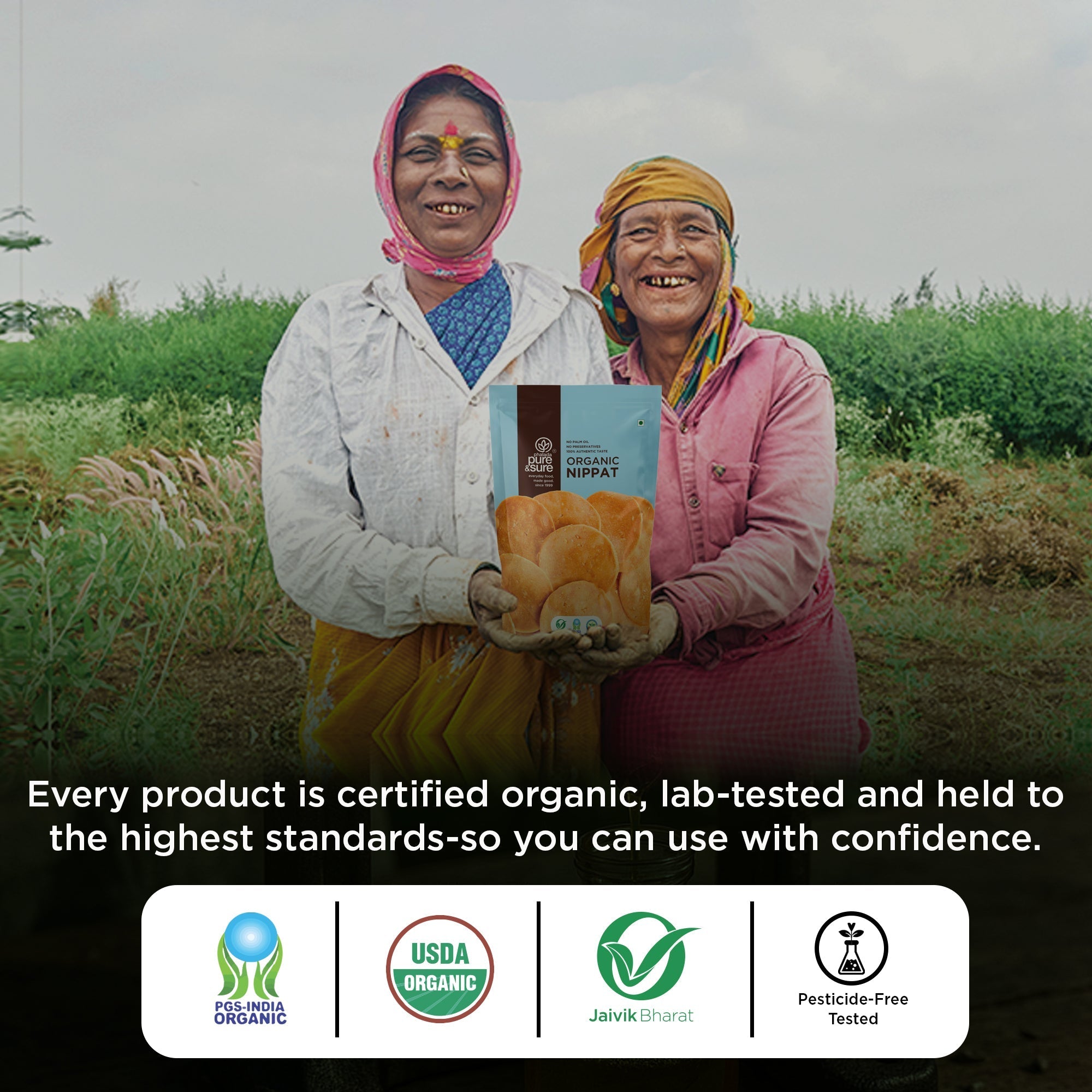 Pure & Sure Organic Nippat | Grab2Buy