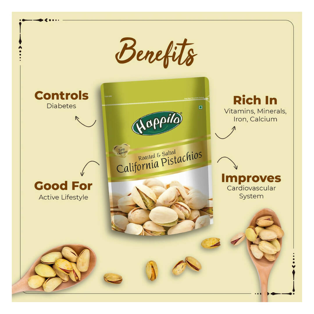Happilo Freshly Roasted & Salted California Pistachios | Grab2Buy