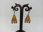 Terracotta Boho Ear Hangings-Copper Gold | Grab2Buy