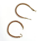 Mominos Fashion Kamal Johar Red Kundan Anklets | Grab2Buy