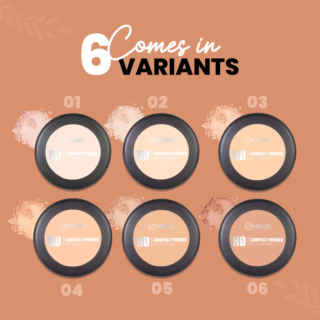 MARS Cosmetics HD Mattifying Compact Powder - 01-Icing