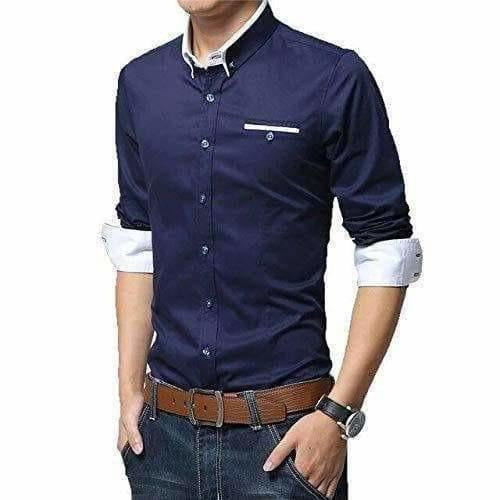 Men's Cotton Casual Shirt for Men Full Sleeves | Grab2Buy