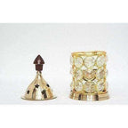 Brass Akhand Diya -Diamond Crystal Deepak - Oil Lamp | Grab2Buy