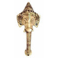 Brass Crown Ganesha Door Handle | Grab2Buy