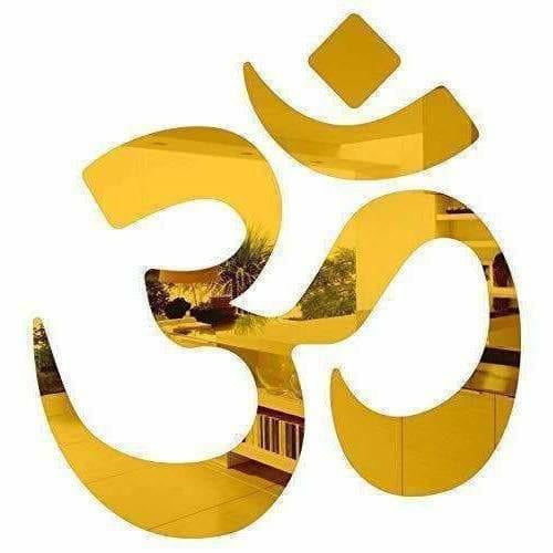 Gold Color - OM 3D Acrylic Mirror Wall Stickers | Grab2Buy