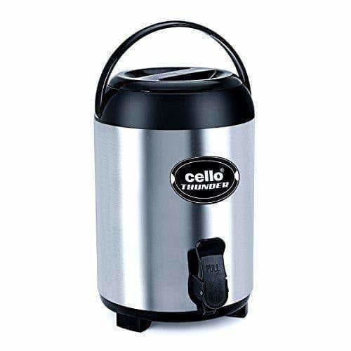 Cello Thunder Stainless Steel Flask, 4 Litres, Black | Grab2Buy