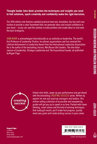 Decision Making And Problem Solving: Break Through Barriers And Banish Uncertainty At Work: 167 (Creating Success) | Grab2Buy