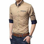 Men's Cotton Casual Shirt for Men Full Sleeves | Grab2Buy