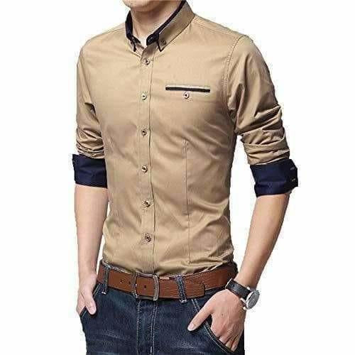 Men's Cotton Casual Shirt for Men Full Sleeves | Grab2Buy