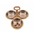 Steel Copper Pickle Bowl Set With Handle - Pack Of 3 | Grab2Buy
