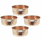 Pure Copper Serving Bowl - Dinner Bowl  - Set Of 6 | Grab2Buy