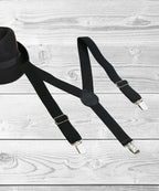 Manet Boys Solid Suspenders - Black | Grab2Buy