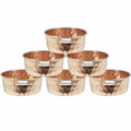 Pure Copper Serving Bowl - Dinner Bowl  - Set Of 6 | Grab2Buy