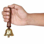Brass & Wooden Pooja Prayer Ghanta - Indian Hindu Festivals | Grab2Buy