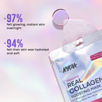 Nykaa Skin Real Collagen Mask – Hydrates, Brightens And Gives Dewy Skin Overnight - Formulated In Korea
