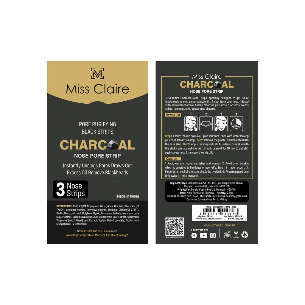 Miss Claire Charcoal Nose Strip | Grab2Buy