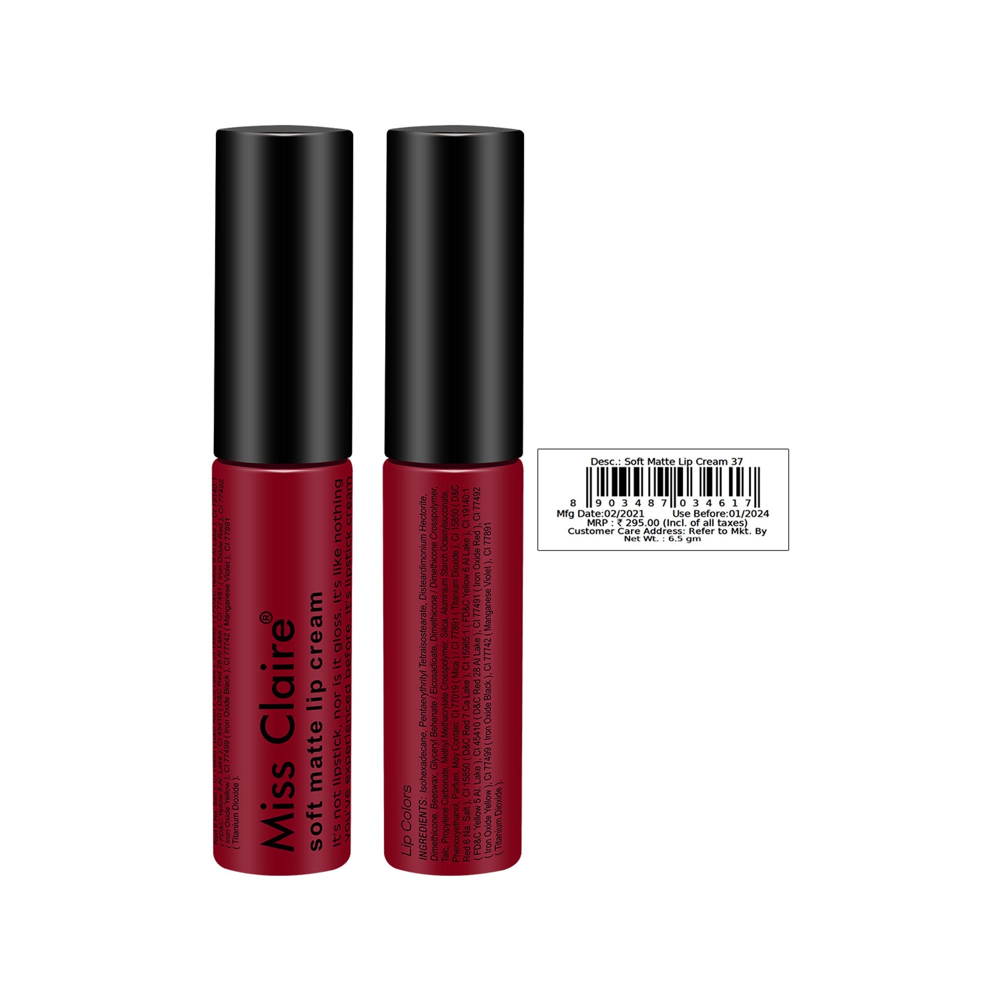 Miss Claire Soft Matte Lip Cream - 37 | Grab2Buy