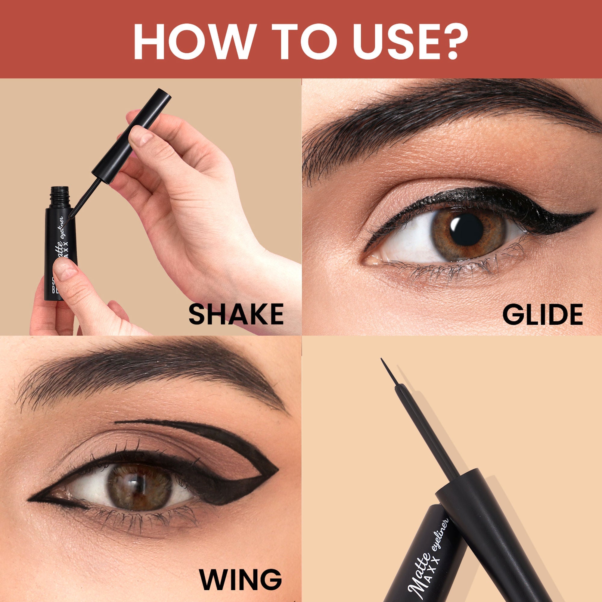 Swiss Beauty Matte Max Eyeliner Black | Grab2Buy